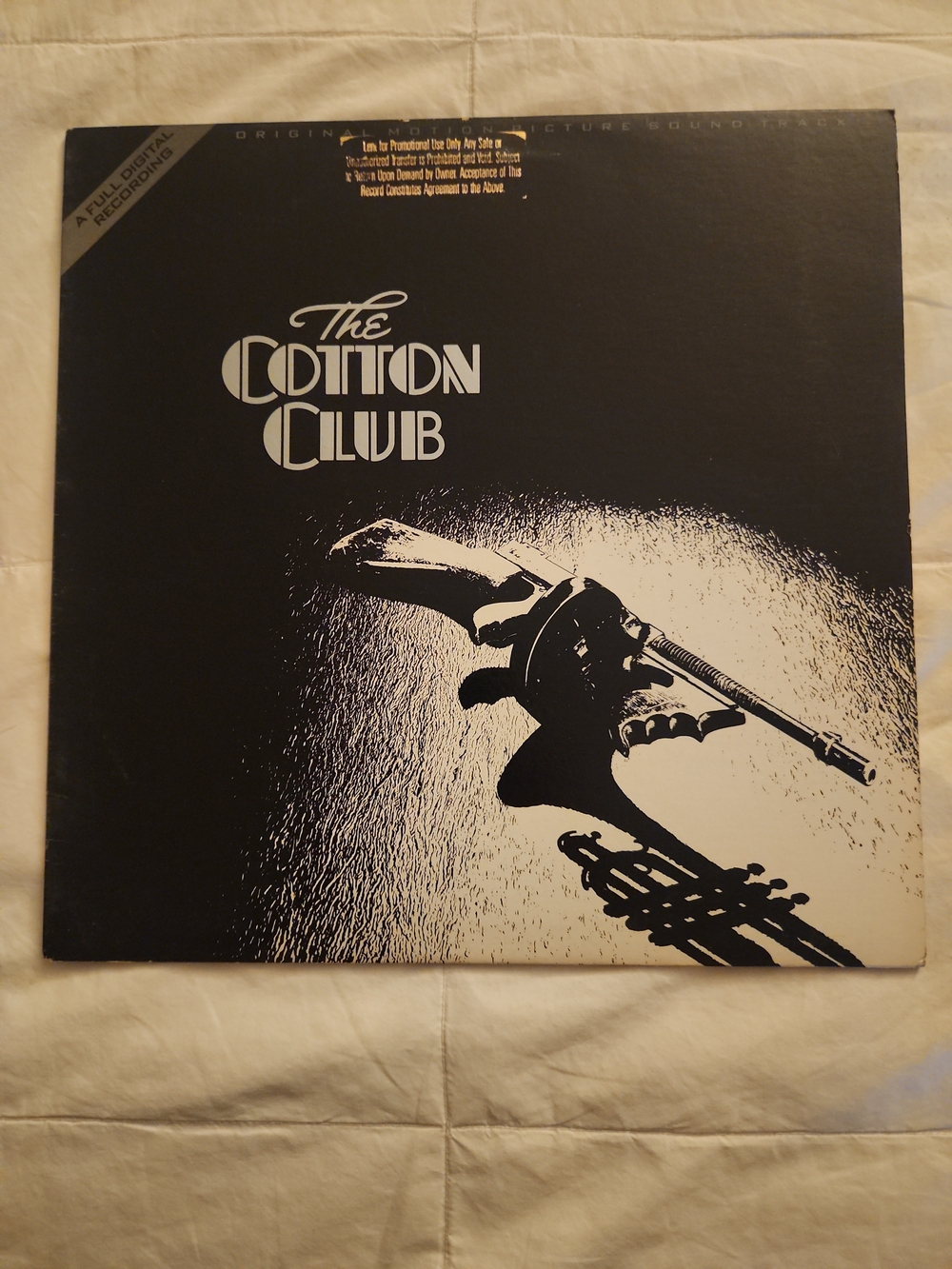 The Cotton Club Vinyl LP — DJ COPY NEVER PLAYED NM